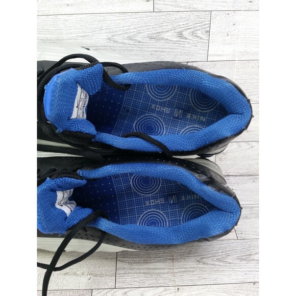 Men's Nike Shox R4 Retro Sneakers Silver Blue Black Shoes BV1111-100 Sz 10 2018 - Picture 12 of 13